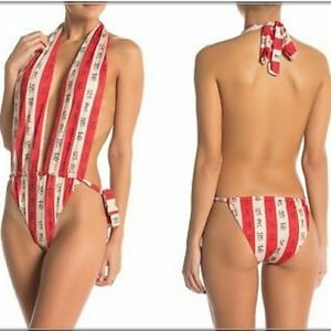 HAH Hot As Hell Chinese Character Swimsuit NWOT